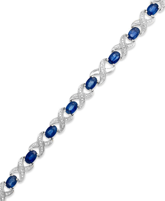 Sapphire (8 ct. t.w.) and Diamond Accent